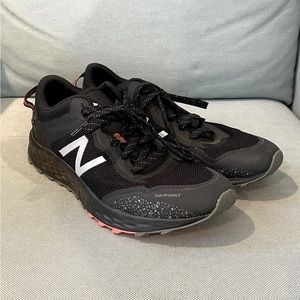 New Balance trail running shoes.